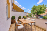 Charmantes Reihenmittelhaus mit Entwicklungspotenzial in Mannheim - Terrasse - Digitales Staging
