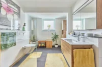 Raum für Ruhe und Stil - Moderne 3-Zimmer-Wohnung mit privatem Garten - Badezimmer