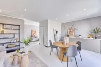 Provisionsfrei - Modern wohnen & genießen: Neubau-Doppelhaushälfte im Erstbezug - Wohn- und Esszimmer