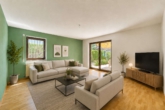Vielseitiges Wohnhaus mit besonderem Raumkonzept, schönem Garten & Einliegerwohnung - Wohnzimmer Einliegerwohnung - digitales staging