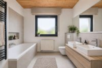 Freistehendes Wohnhaus in begehrter Feldrandlage mit familienfreundlichem Raumkonzept - Badezimmer EG - digitales staging