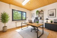 Freistehendes Wohnhaus in begehrter Feldrandlage mit familienfreundlichem Raumkonzept - Büro - digitales staging