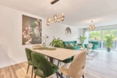 Stilvolle & moderne Erdgeschosswohnung mit Wohlfühlambiente & eigenem Garten mit beheiztem Pool - Essbereich