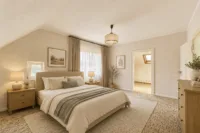 Freistehendes Einfamilienhaus mit vielseitigem Potenzial für persönliche Wohnideen - Schlafzimmer_Interieur Ki-generiert