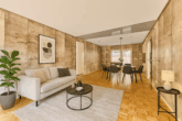 Großzügiges Einfamilienhaus am Waldrand mit Garage, Schuppen & Garten - Wohnzimmer - digitales staging