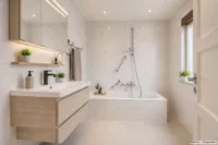 Wohnen mit Perspektive: Einfamilienhaus mit weiterem Baupotenzial - Badezimmer_digitales staging