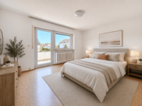 Dreifamilienhaus mit Garagen, Garten und zusätzlichem Baupotenzial - Schlafzimmer OG (digitales Staging)