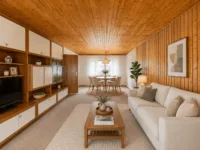 Einfamilienhaus mit großzügigem Außenbereich & Potenzial für individuelle Wohnträume - Wohn- und Esszimmer_Möblierung Ki-generiert