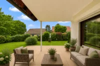 Wohnen mit Mehrwert: Einfamilienhaus mit Einliegerwohnung - Terrass_digitales_staging