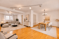 Ein Kauf – 2 Möglichkeiten: 4-Zimmer-Maisonette oder zwei separate Wohneinheiten als Kapitalanlage - Wohn- und Esszimmer - digitales staging