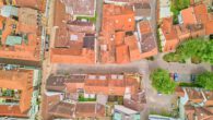 Historisches Stadthaus mit besonderem Charme und modernen Möglichkeiten - Drohnenaufnahme
