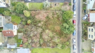 Baugrundstück zur Errichtung eines Mehrfamilienhauses mit 6 Wohneinheiten - Drohnenaufnahme