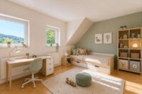 Großzügiges Zuhause in grüner Hanglage mit großem Balkon & zwei separierbaren Ebenen - Kinderzimmer OG - digitales staging