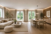 Modernes Wohnen nach Ihren Vorstellungen – Ausbauhaus mit 2 Maisonettewohnungen - Wohnzimmer UG - digitales staging