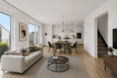 Exklusives Wohnen: 3-Zimmer-Penthouse & 1-Zimmer-Appartement mit besonderem Flair - Wohn- & Esszimmer_digitales staging