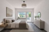 Kernsanierte 3-Zimmer-Wohnung mit hellen Räumen, Balkon & Gartenterrasse - Schlafzimmer - digitales staging