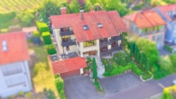 Exklusives Feriendomizil mit 4 Appartements und integriertem Wohnhaus in privilegierter Panoramalage - Drohnenaufnahme