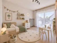 Familienanwesen mit Mehrgenerationenpotenzial, Innenhof & Einliegerwohnung - Kinderzimmer - digitales staging