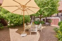 Besonderes Fachwerkhaus mit viel Raum für Generationen und neue Wohnideen - Terrasse