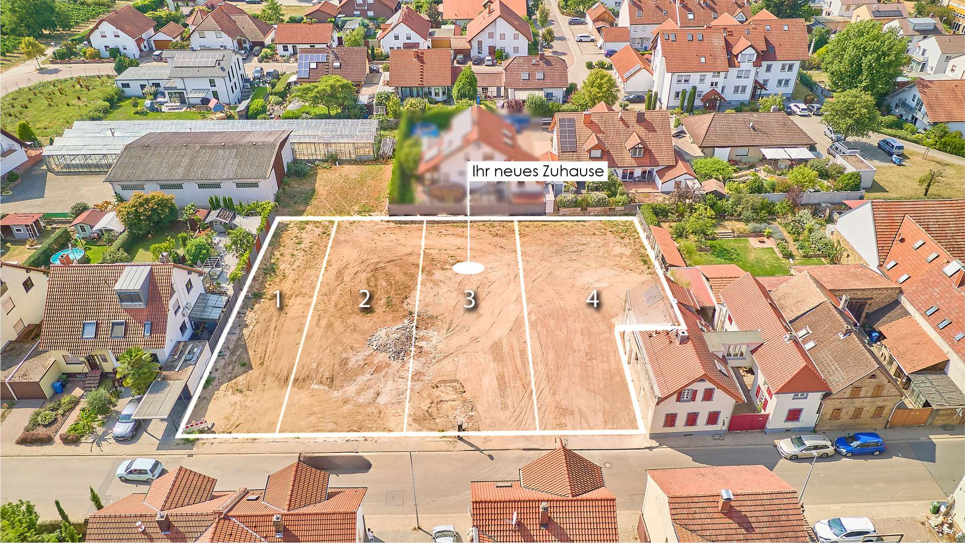 Familienfreundlich bauen: 4 Bauplätze für Doppelhaushälften in ruhiger Lage, 67149 Meckenheim, Wohngrundstück