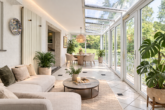 Besonderes Traumdomizil mit stilvollen Wohnbereichen & paradiesischem Garten in ruhiger Lage - Wintergarten (digitales Staging)