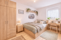 Vermietete 3-Zimmer-Wohnung mit ca. 4 % Rendite in zentraler Lage - Schlafzimmer - digitales staging