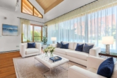 Einfamilienhaus mit idyllischem Garten - Wohnzimmer -  Digitales Staging