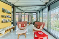 Wohnensemble mit Dreiseithof-Charakter, Wintergarten & mediterranem Flair - Wintergarten