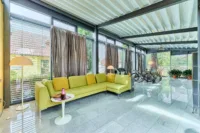 Wohnensemble mit Dreiseithof-Charakter, Wintergarten & mediterranem Flair - Wintergarten