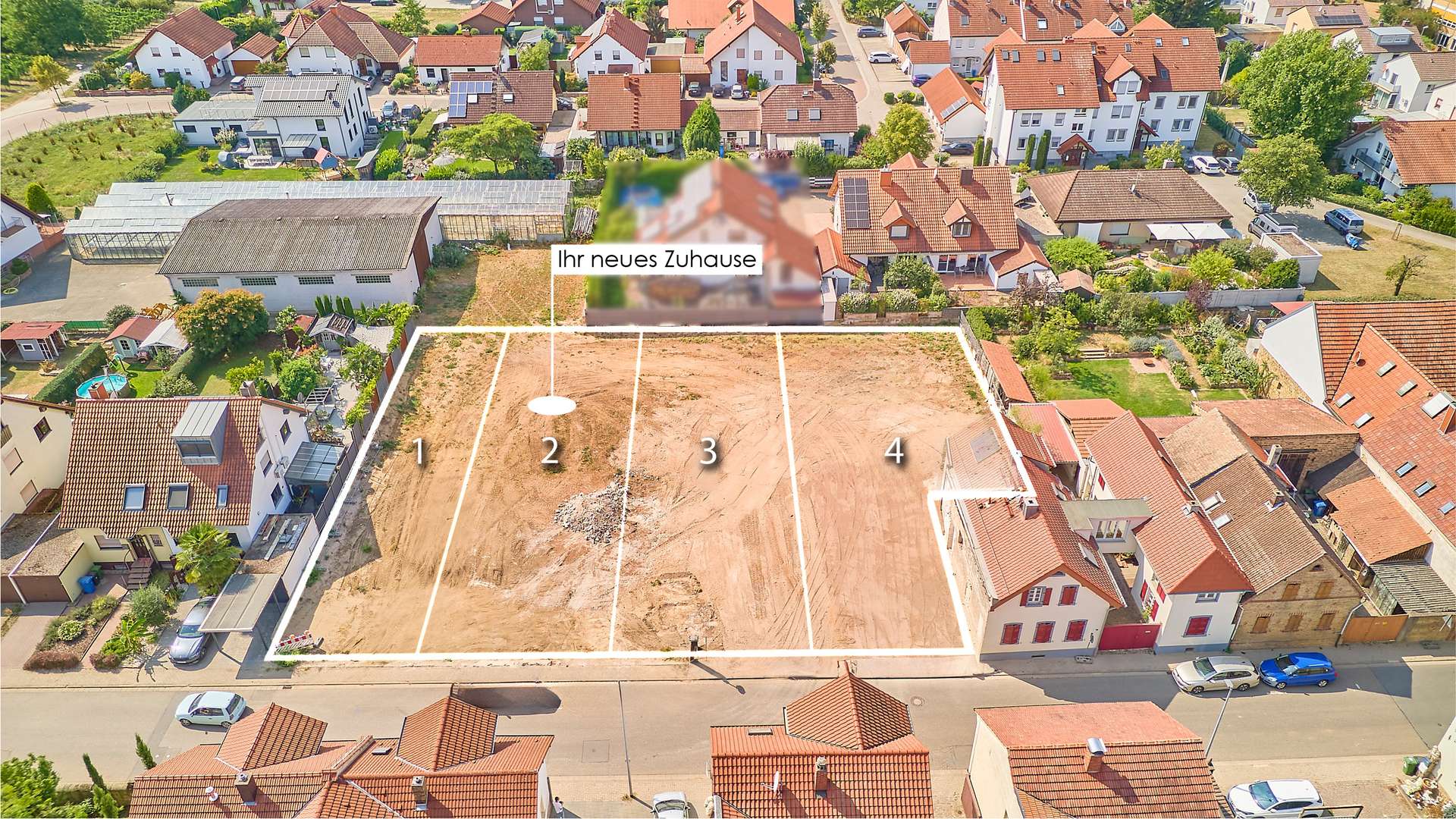 Familienfreundlich bauen: 4 Bauplätze für Doppelhaushälften in ruhiger Lage, 67149 Meckenheim, Wohngrundstück