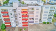 Stilvoll renovierte 4-Zimmer-Wohnung mit hochwertiger Einbauküche und hellem Wohnambiente - Drohnenaufnahme