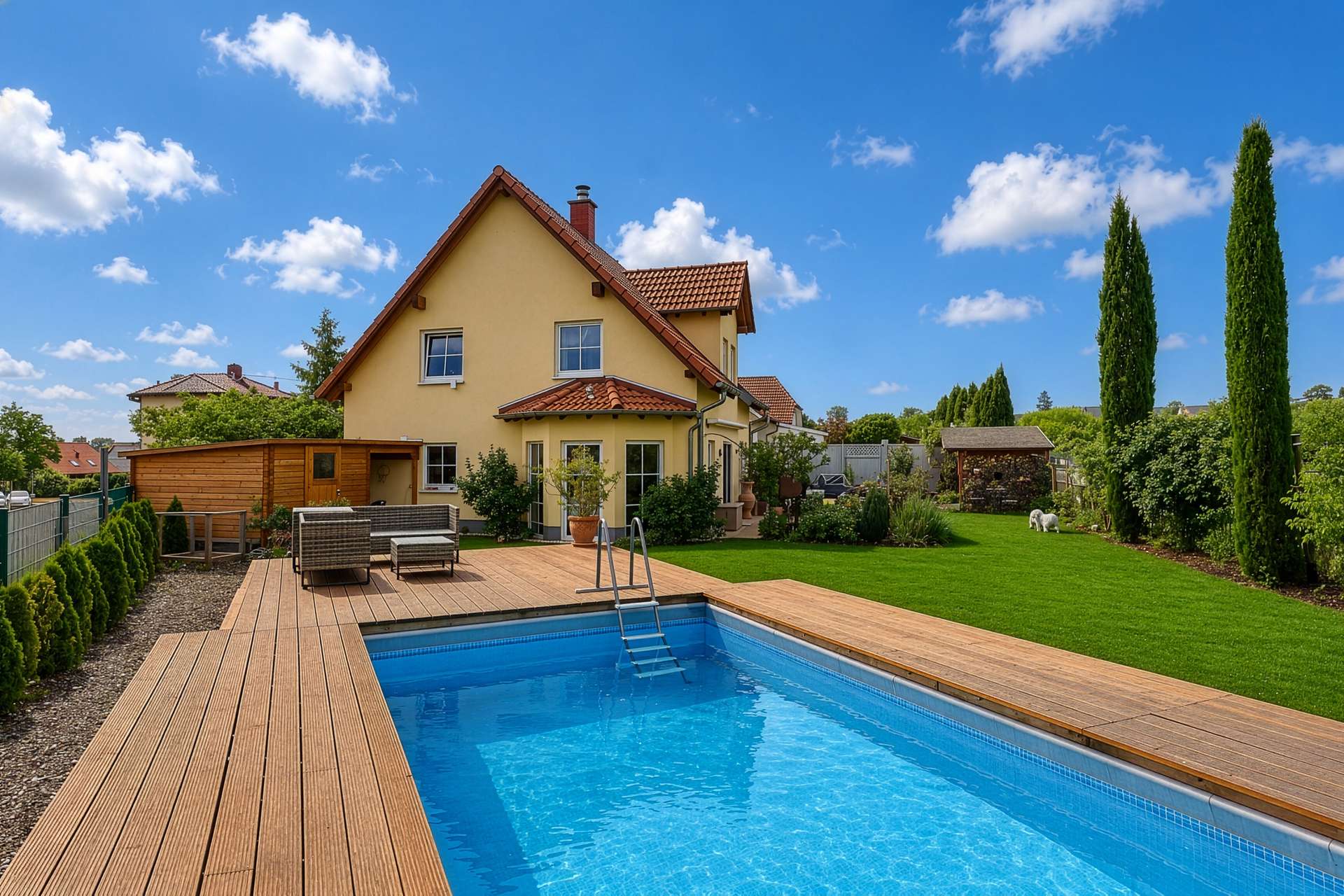Ein Zuhause zum Verlieben: modernes Einfamilienhaus mit Gartenparadies, 67273 Dackenheim, Einfamilienhaus