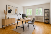 Repräsentatives Architektenhaus mit imposantem Garten & Einliegerwohnung in absoluter Spitzenlage - Büro UG - digitales staging