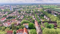 Attraktive Kombination - Stadthaus mit modernisiertem, gewerblich genutzten Anbau - Drohnenaufnahme